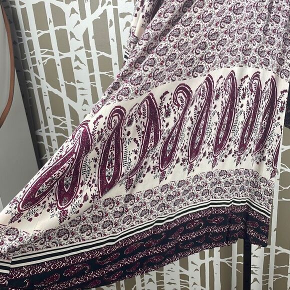 Altar’d State Boho Paisley Print Baby Doll Dress 3/4 Sleeves M - Picture 9 of 11